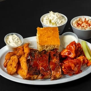 BBQ Ribs Chicken & Shrimp Large
