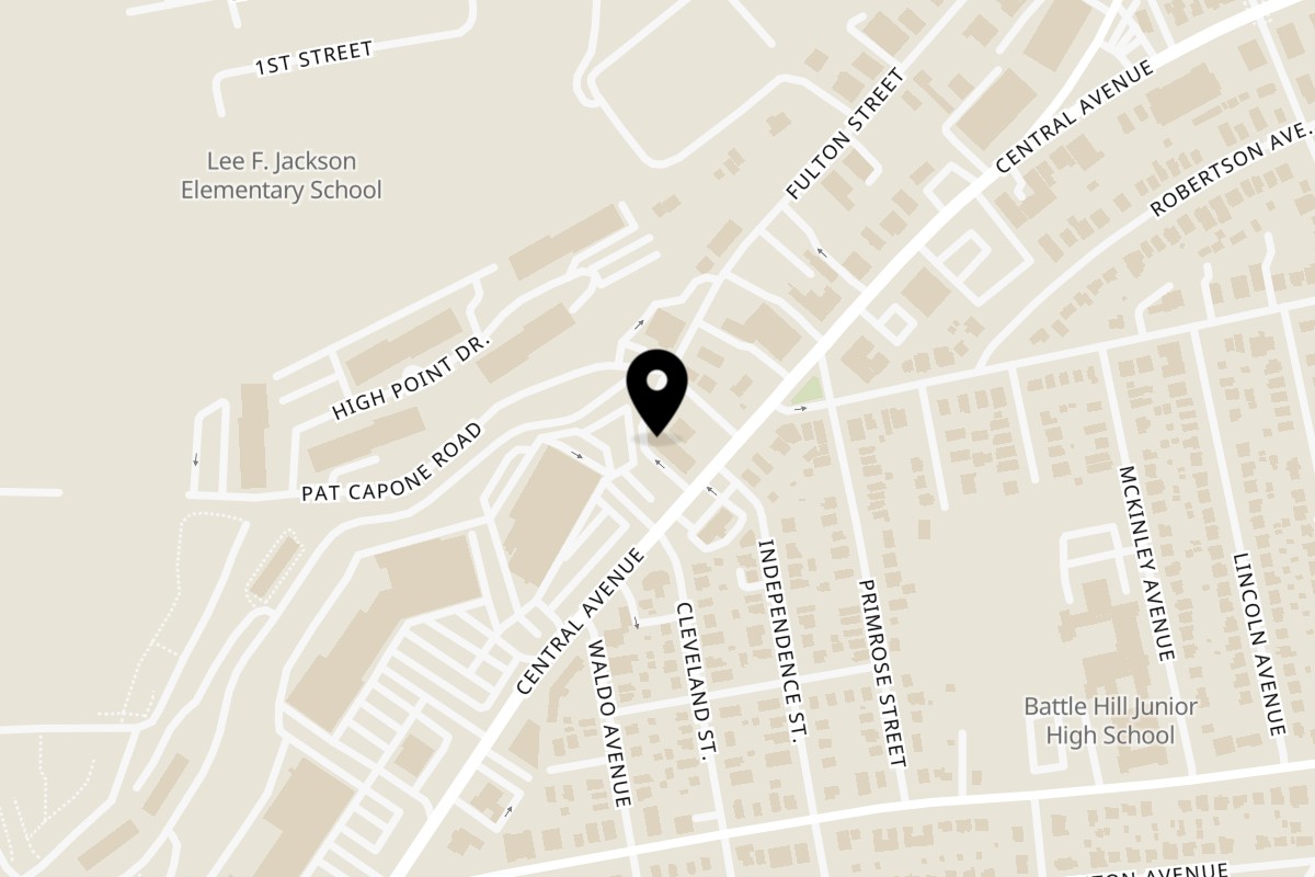 Map showing the location of Ribs on the Run on 396 Central Ave in White Plains